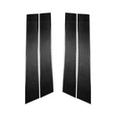 4 PCS Car Carbon Fiber B Pillar Decorative Sticker for Infiniti FX 2009-2013/QX70 2014-, Left and Right Drive Universal