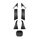 9 in 1 Car Carbon Fiber External Full Set Decorative Sticker for Infiniti FX 2009-2013/QX70 2014-, Left and Right Drive Universal