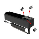 Micro USB + USB-C / Type-C + 8PIN Interface Car Multi-functional Cup Holder Seat Gap Side Storage Box