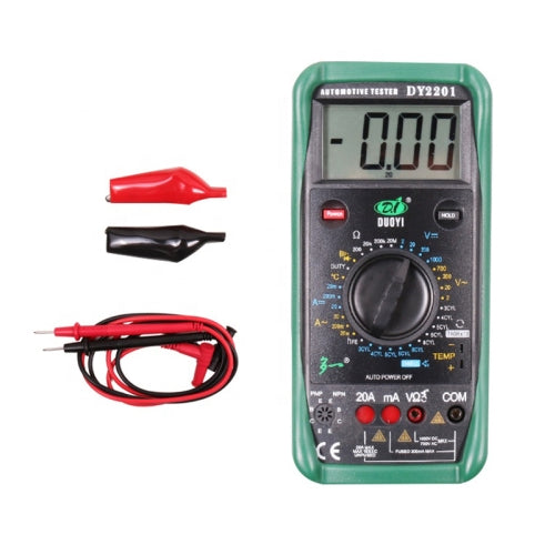 DUOYI DY2201 Car High-precision Digital Automobile Multi-function Maintenance Automatic Universal Meter