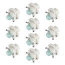 10 PCS B8.4 0.2W DC12V Wedge Instrument Panel COB LED Light Dashboard Gauge Cluster Indicator Lamp Bulb (Blue Light)