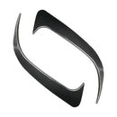 Car Rear Bumper Wind Knife Blade Decoration Sticker for Mercedes-Benz CLA200/220/250/260 (Carbon Fiber Black)