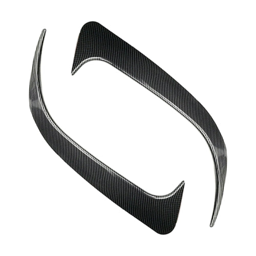 Car Rear Bumper Wind Knife Blade Decoration Sticker for Mercedes-Benz CLA200/220/250/260 (Carbon Fiber Black)