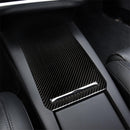Carbon Fiber Car Storage Box Panel Decorative Sticker for Tesla Model X