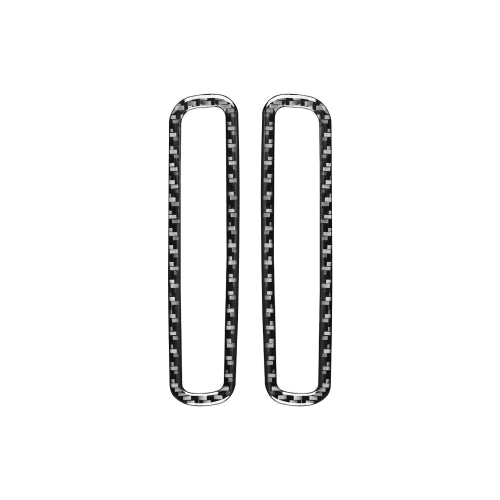 2 PCS / Set Carbon Fiber Car A-pillar Air Outlet Frame Decorative Sticker for Volkswagen Scirocco 2009-2016,Left and Right Drive Universal