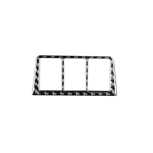 Carbon Fiber Car Headlight Switch Frame Decorative Sticker for Toyota Old RAV4 2006-2013,Left and Right Drive Universal