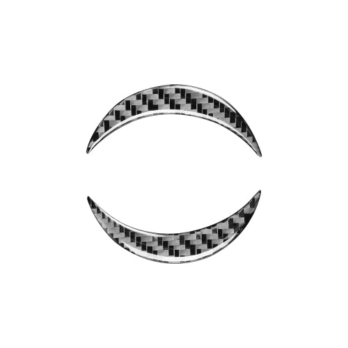 Carbon Fiber Car Steering Wheel Label Decorative Sticker for Toyota Old RAV4 2006-2013,Left and Right Drive Universal