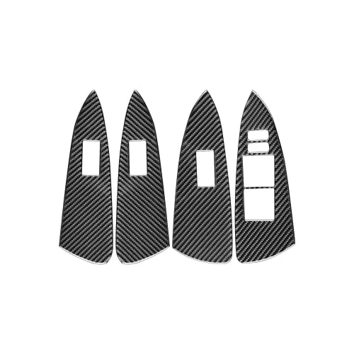 Carbon Fiber Car Lifting Panel Decorative Sticker for Toyota Old RAV4 2006-2013,Right Drive