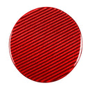 Car Carbon Fiber Fuel Tank Cap Decorative Sticker for Nissan 370Z / Z34 2009-, Left and Right Drive Universal (Red)