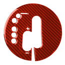 Car Carbon Fiber Automatic Transmission Panel Decorative Sticker for Nissan 370Z / Z34 2009-, Left Drive (Red)
