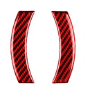 Car Carbon Fiber Navigation Decorative Sticker for BMW Mini Cooper Countryman Clubman F54 F55 F56 F60, Left and Right Drive Universal (Red)