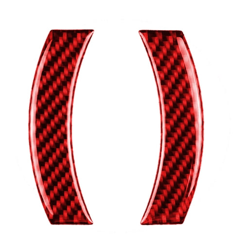 Car Carbon Fiber Navigation Decorative Sticker for BMW Mini Cooper Countryman Clubman F54 F55 F56 F60, Left and Right Drive Universal (Red)