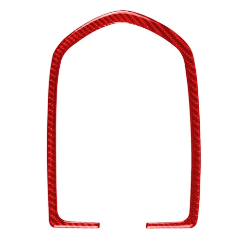 Car Carbon Fiber Dome Light Panel Decorative Sticker for Porsche Macan 2014-2021, Left and Right Drive Universal(Red)