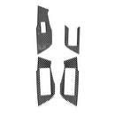 Car Carbon Fiber Window Glass Lift Decorative Sticker for Audi A6L / A7 2019-, Right Drive