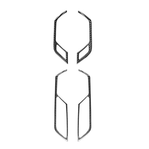 Car Carbon Fiber Inner Door Handle Decorative Sticker for Audi A6L / A7 2019-, Left and Right Drive Universal