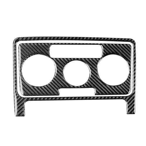 Car Carbon Fiber Air Conditioning CD Panel Decorative Sticker for Volkswagen Beetle 2012-2019, Left and Right Drive Universal