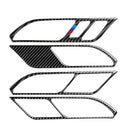 Car Carbon Fiber Inner Door Handle 3-color Decorative Sticker for BMW G01 X3 2018-2020 / G02 X4 2019-2020, Left Drive