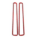 2 PCS / Set Carbon Fiber Car Window Air Outlet Defogging Decorative Sticker for Nissan GTR R35 2008-2020, Left and Right Driving Universal(Red)
