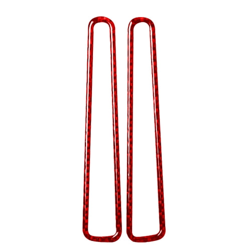 2 PCS / Set Carbon Fiber Car Window Air Outlet Defogging Decorative Sticker for Nissan GTR R35 2008-2020, Left and Right Driving Universal(Red)