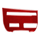 Carbon Fiber Car CD Player Console B Version Decorative Sticker for Nissan GTR R35 2008-2016, Left Driving(Red)