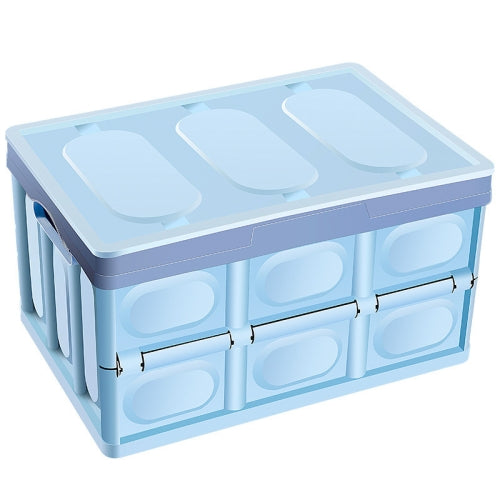 Car Storage Box Auto Multi-function Folding Organizer Box, with Waterproof Bag, Size: L (Blue)