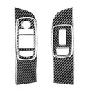 Carbon Fiber Car Window Lift Set Decorative Sticker for Dodge Challenger 2015 to Now, Left Driving