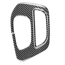 2 PCS / Set Carbon Fiber Car Gear Storage Box Decorative Sticker for Dodge Challenger 2015 to Now, Left Driving