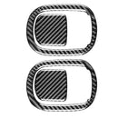 4 PCS / Set Carbon Fiber Car Seat Back Decorative Sticker for Dodge Challenger 2015 to Now, Left Driving