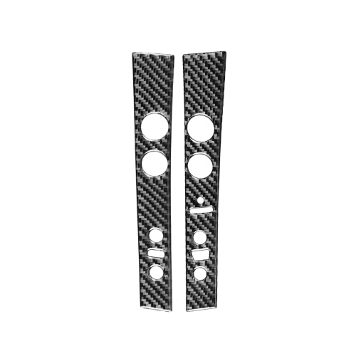 2 PCS / Set Carbon Fiber Car Central Control Panel A Version Decorative Sticker for Lexus GS 2006-2011,Left and Right Drive Universal