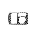 Carbon Fiber Car Rearview Mirror Adjustment Switch Frame Decorative Sticker for Honda CRV 2007-2011,Left Drive