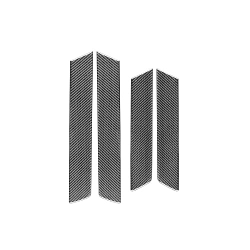 4 PCS / Set Carbon Fiber Car Interior Door Panel Trim Decorative Sticker for Honda CRV 2007-2011,Left and Right Drive Universal