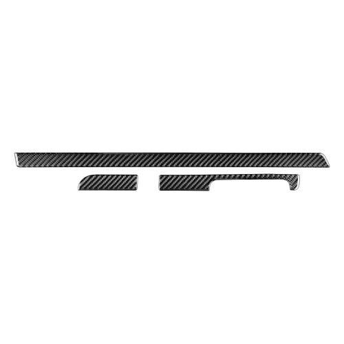3 PCS / Set Carbon Fiber Car Dashboard Strip Decorative Sticker for Volkswagen Scirocco 2009-2016,Right Drive