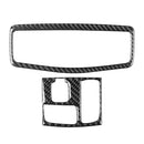 Car Carbon Fiber Roof Front Reading Light with Sunroof Decorative Sticker for Mitsubishi Lancer EVO 2008-2015, Left and Right Drive Universal