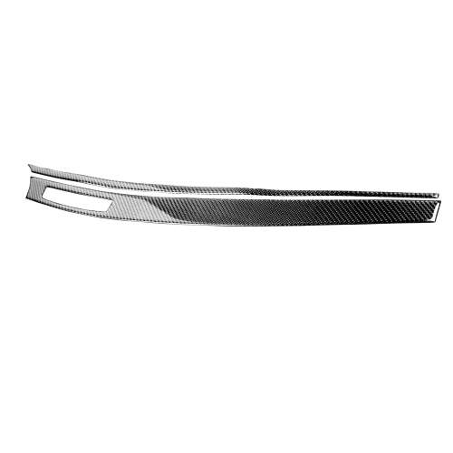 2 PCS Car Carbon Fiber Central Dashboard Panel Decorative Sticker for Mitsubishi Lancer EVO 2008-2015, Left Drive