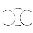 4 PCS Car Carbon Fiber Speedometer Decorative Sticker for Mitsubishi Lancer EVO 2008-2015, Left and Right Drive Universal