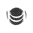 5 PCS Car Carbon Fiber Central Air Outlet Decorative Sticker for Nissan GTR R35 2008-2016, Left and Right Drive Universal