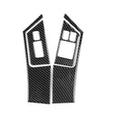 4 PCS Car Carbon Fiber Window Lift Button Panel Decorative Sticker for Nissan GTR R35 2008-2016, Right Drive