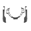 3 PCS Car Carbon Fiber Dashboard Steering Wheel Buttons Decorative Sticker for Nissan GTR R35 2008-2016, Left and Right Drive Universal