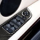 4 PCS Carbon Fiber Car Left Driving Lifting Panel Decorative Sticker without Folding for BMW E90 / 320i / 325i, Diameter: 35.8cm