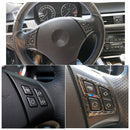 Three Color Carbon Fiber Car Steering Wheel Key Frame Decorative Sticker for BMW E90 2005-2012