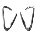 2 PCS Car Carbon Fiber Door Handle Decorative Sticker for Mazda RX8 2004-2008, Left and Right Drive Universal