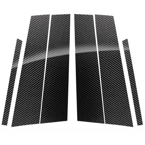Car Carbon Fiber B Pillar Decorative Sticker for Mercedes-Benz GLC 2015-2019, Left and Right Drive Universal