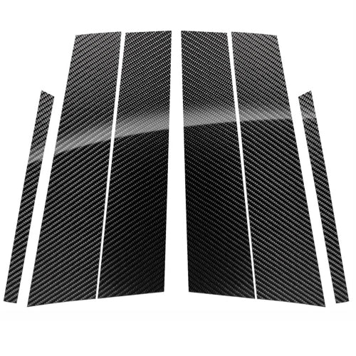 Car Carbon Fiber B Pillar Decorative Sticker for Mercedes-Benz GLA 2013-2018, Left and Right Drive Universal
