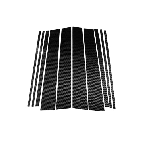 Car Carbon Fiber Goalpost Decorative Sticker for Toyota Land Cruiser Prado 2010-2018, Left and Right Drive Universal