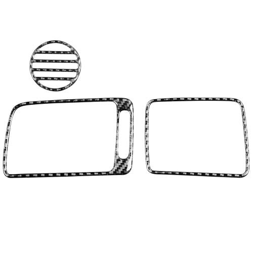 3 in 1 Car Carbon Fiber Front Passenger Seat Air Outlet Decorative Sticker for Honda Civic 8th Generation 2006-2011, Right Drive