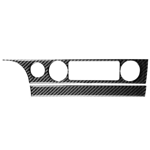 2 in 1 Car Carbon Fiber Air Conditioning Button Panel Decorative Sticker for Honda Civic 8th Generation 2006-2011, Left Drive