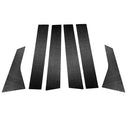 6 in 1 Car Carbon Fiber B-pillar Decorative Sticker for Honda 10th Generation Accord 2018-2021, Left and Right Drive Universal