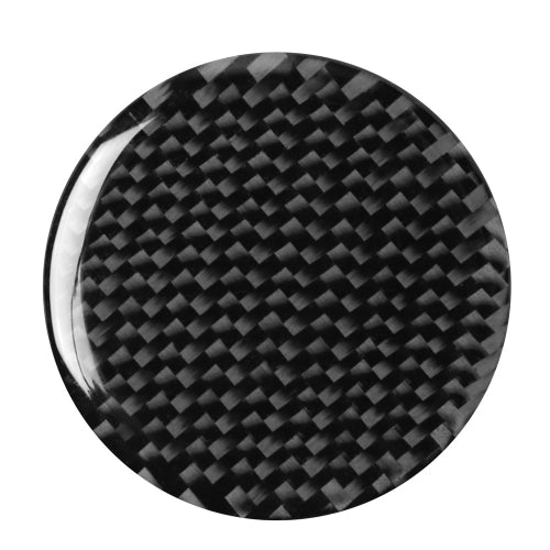 Car Carbon Fiber Multimedia Knob Decorative Sticker for BMW 3 Series G20/G28/325Li/330d/335 2019-2020, Left and Right Drive Universal