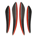 Universal Car Carbon Fiber Wind Knife Decorative Sticker, Left and Right Drive Universal