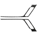 Car Carbon Fiber Front Door Handle B Decorative Sticker for Lexus RX300 / 270 / 200T / 450h 2016-2019, Left and Right Drive Universal